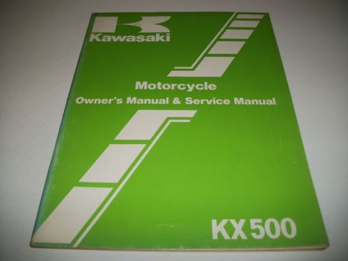 Kawasaki owners service manual kx 500 a1 c10