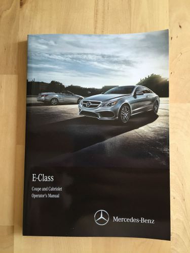New mercedes benz english owner&#039;s manual e350, e550 coupe &amp; cabriolet 2014-16