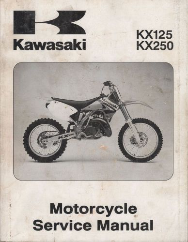 2003 kawasaki motorcycle kx125, kx250 service  99924-1298-01 (890)