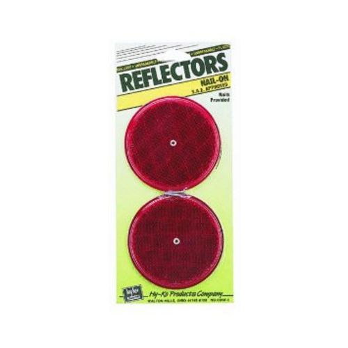Hy-ko 2 pack, 3-1/4", red reflector cdrf-5r