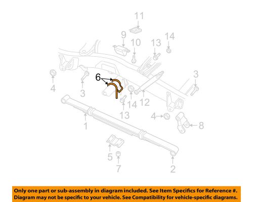 Chrysler oem rear suspension-spring u-bolt 52106224aa