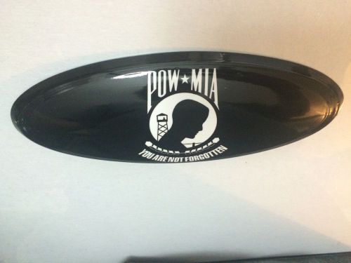 Pow*mia car or truck emblem,9 inch, flat rear,peel &amp; stick,fits ford chevy dodge