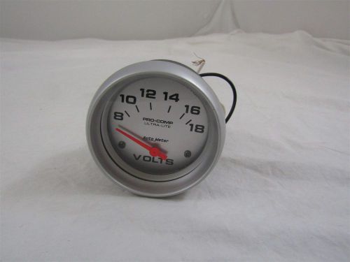 Autometer pro comp ultra lite 2-1/16&#034; volt volts voltmeter gauge