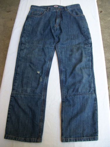 Sliders kevlar lined motorcycle riding blue jeans pants 4.0 size w:34 / l34