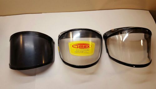 Lot of 3 double lens anti-fog shield 2 gmax tinted parts unlimited 2 new/1 used