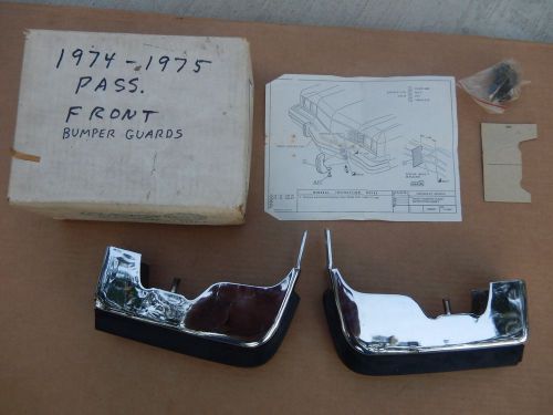Nos 1974-75 chevrolet pass. front bumper guards