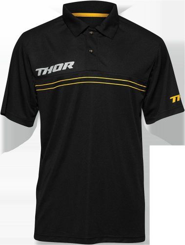 Thor mens mech pit polo shirt md gray/black