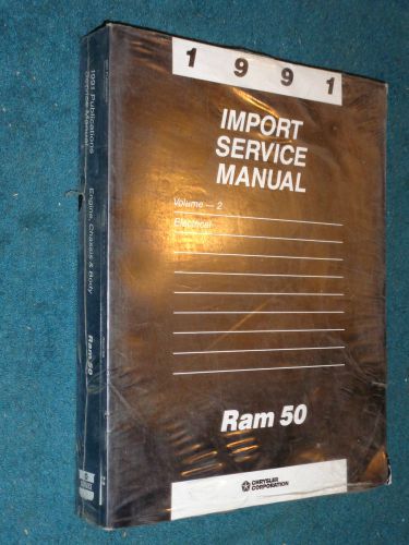 1991 dodge ram 50 truck  / shop manual set / shop book set original nos 2 piece