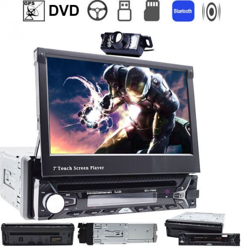 Single din car stereo dvd player head unit touch screen gps system usb/sd+camera