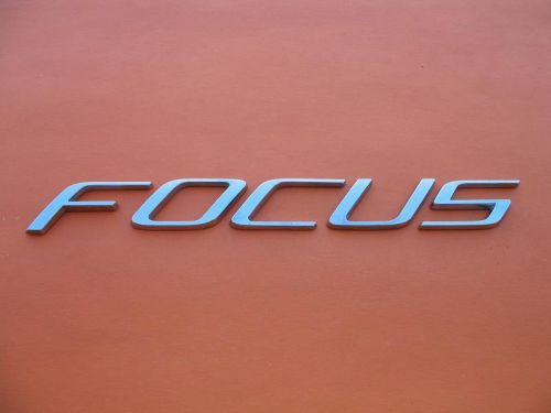 08 09 10 11 ford focus rear trunk lid chrome emblem logo badge sign symbol #2