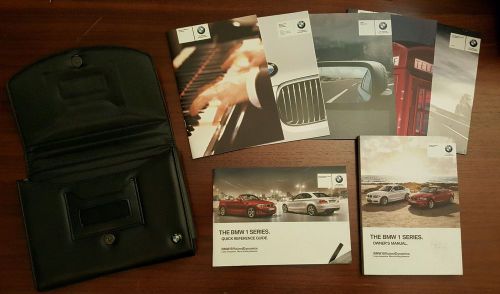 2012 bmw 1 series coupe convertible owners manual set with case 128 135