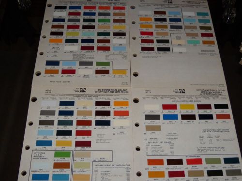 1977 ppg,paint chip chart,gmc &amp; chevrolet trucks,free usa shipping