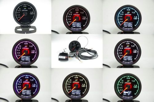 Jdm greddy multi d/a boost gauge 62mm psi digital analog 7 color 2 bar