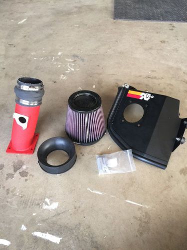 K&amp;n wrinkle red cold air intake 2008-2014 wrx &amp; sti 2.5l turbo +17hp!