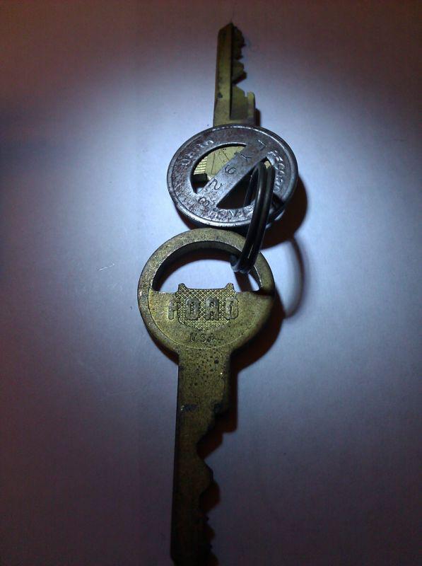 VINTAGE ORIGINAL FORD GLOVE BOX or ? LOCK WITH 2 keys , US $40.00, image 5