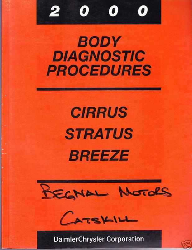 2000 cirrus stratus breeze body service manual