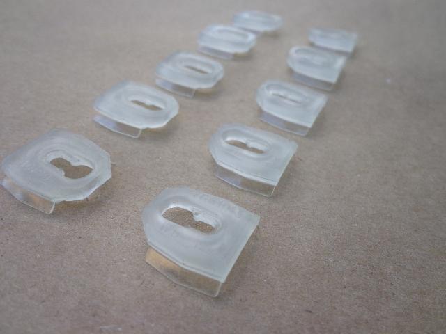10 nos door/fender/wheel moulding fastener-1968-80 gm cars, nova ss caddy 193-11