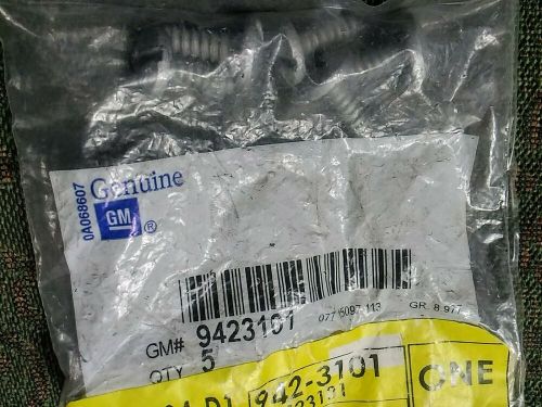 Qty.5 genuine gm license bracket screws #9423101