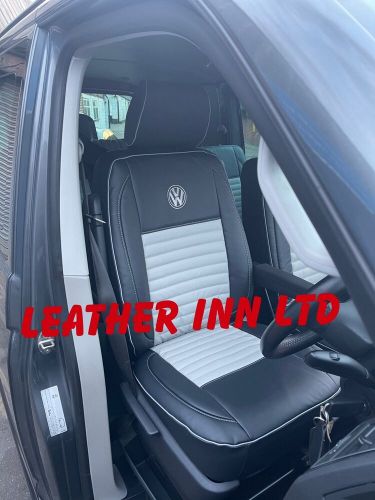 Vw Transporter T5 T6 Seat Covers 3 Seater front row 1+1 Front And RR BED 4 Parts, US $, image 2
