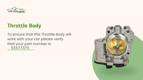 2012-2018 Chevrolet Sonic Throttle Body NGGK7, US $28.00, image 6