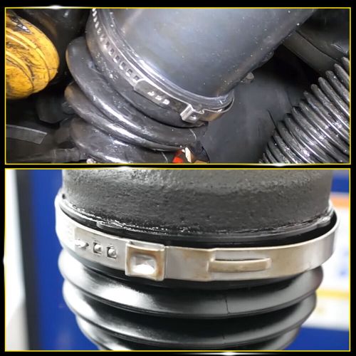 For chevy gmc lexus axle cv joint boot crimp clamps &amp; small large kit adjustable