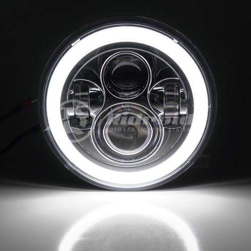 Pair 7" Round LED Halo Headlights Turn Signal For MG MGB 1969-1980 Midget 70-79, US $52.99, image 13