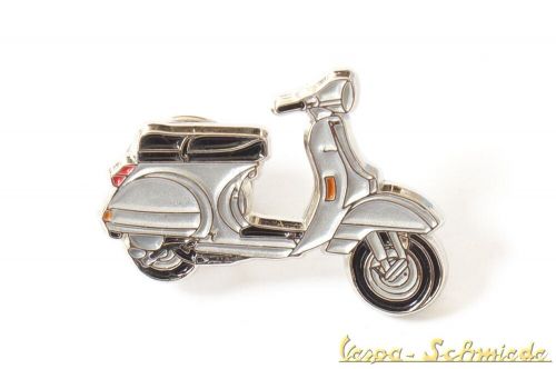 Vespa enamel pin "px" - silver - retro plug-in scooter luxury 80 125 150 200-