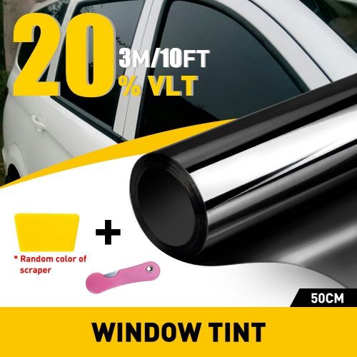 300CM Uncut Roll Window Tint Film 20% VLT 20" x 10ft Feet Car Home Office Glass, US $11.99, image 3