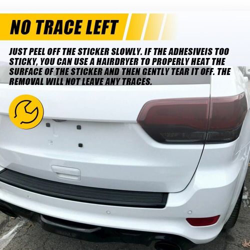 8X Smoked Tail Light Vinyl Tint Precut Overlay For 2014-2021 Jeep Grand Cherokee, US $19.99, image 2