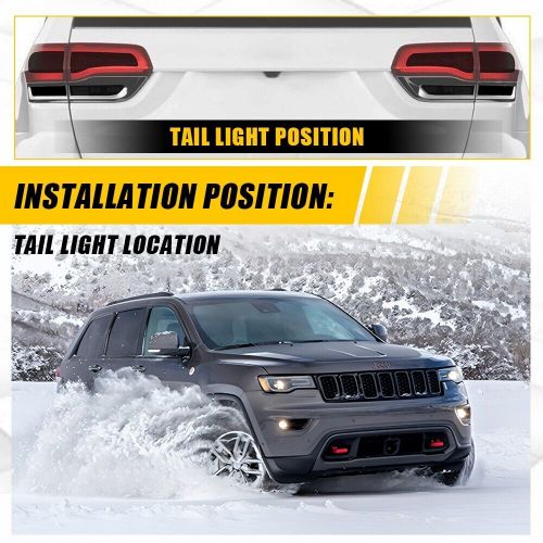8X Smoked Tail Light Vinyl Tint Precut Overlay For 2014-2021 Jeep Grand Cherokee, US $19.99, image 8