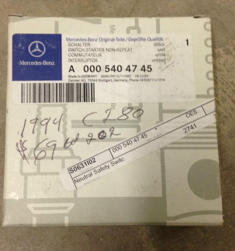 New mercedes benz oem factory neutral safety control switch 000 540 47 45