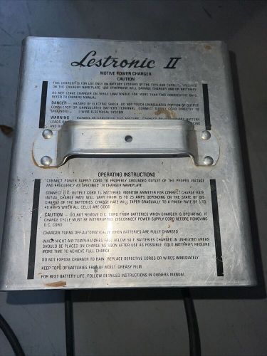 Lester lestronic ii battery charger model 07210