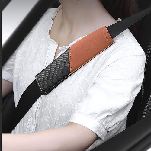 2PCS Carbon Fiber Car Safety Seat Belt Shoulder Pad Cover Cushion Accessories,, US $17.88, image 5