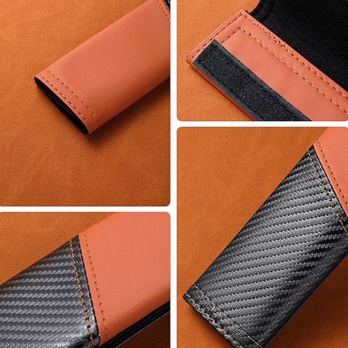 2PCS Carbon Fiber Car Safety Seat Belt Shoulder Pad Cover Cushion Accessories,, US $17.88, image 7