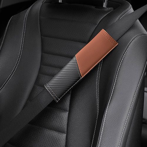 2PCS Carbon Fiber Car Safety Seat Belt Shoulder Pad Cover Cushion Accessories,, US $17.88, image 11