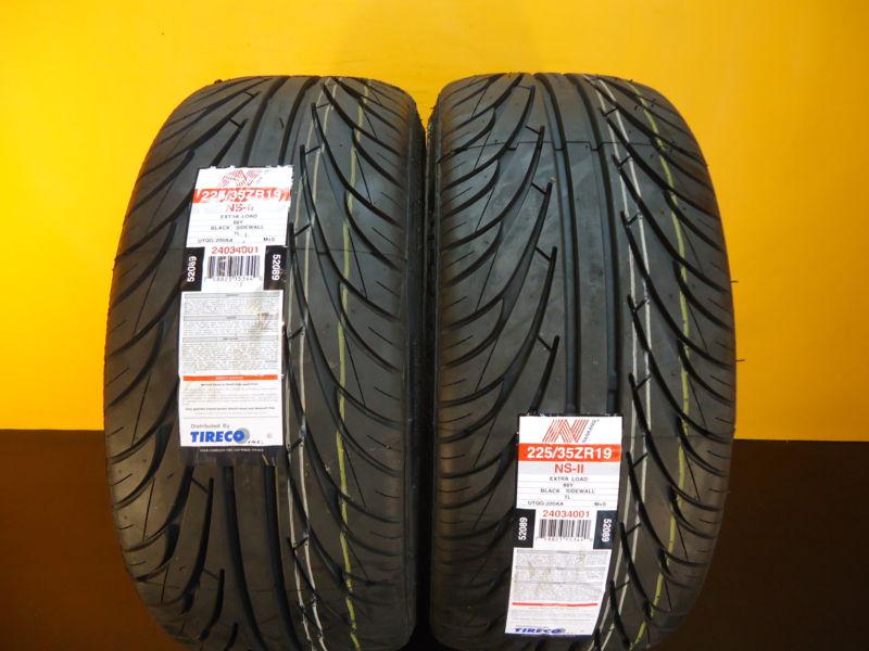 2 new tires nankang ultra sport ns ii  225/35/19  100%  new!!!   