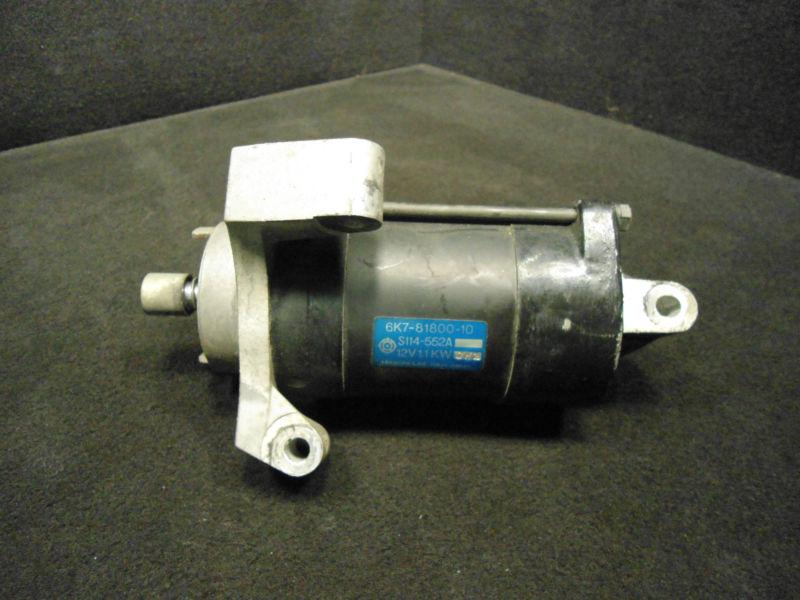 Yamaha #6k7-81800-10-00 starter motor assy 1997-2008 v4/v6/115-225hp  ~572~