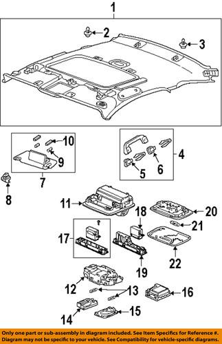 Honda oem 83230ta5a51zb interior-roof-sunvisor