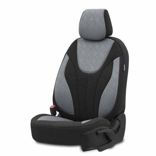 Car Seat Cover Set 5 Headrest OTOM Ruby 1202 Grey Black 3-Zip For Suzuki Toyota, US $300.00, image 6