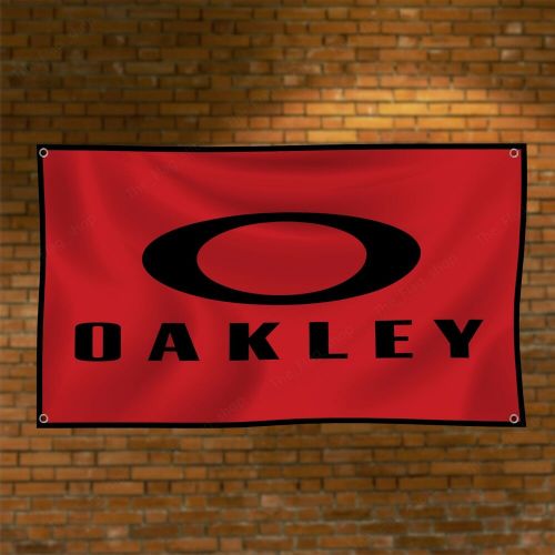 Oakley Flag Banner 3x5 ft Sunglasses Promotional Man Cave Wall Decor Garage Sign, US $14.95, image 4