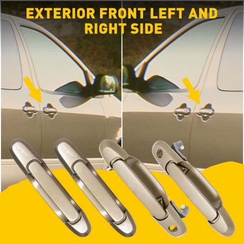 1/2/3set exterior door handle full set beige for 1998-2003 toyota sienna p
