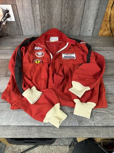 Vintage Ferrari SCCA Large BELL RACESTAR ONE PIECE DRIVING SUIT RED, US $299.99, image 2