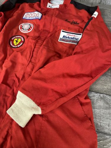 Vintage Ferrari SCCA Large BELL RACESTAR ONE PIECE DRIVING SUIT RED, US $299.99, image 5