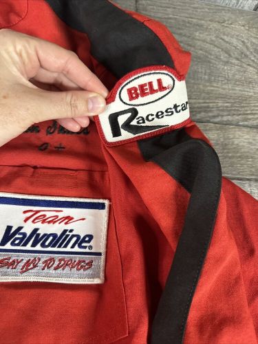 Vintage Ferrari SCCA Large BELL RACESTAR ONE PIECE DRIVING SUIT RED, US $299.99, image 7
