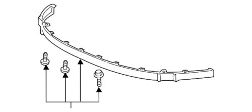 Genuine GM Front Bumper Fascia Air Deflector 84284101, US $95.36, image 3