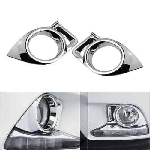 ABS Chrome Front Fog Light Lamp Cover Trim Fit For Toyota Highlander 2014-2016, US $25.59, image 3