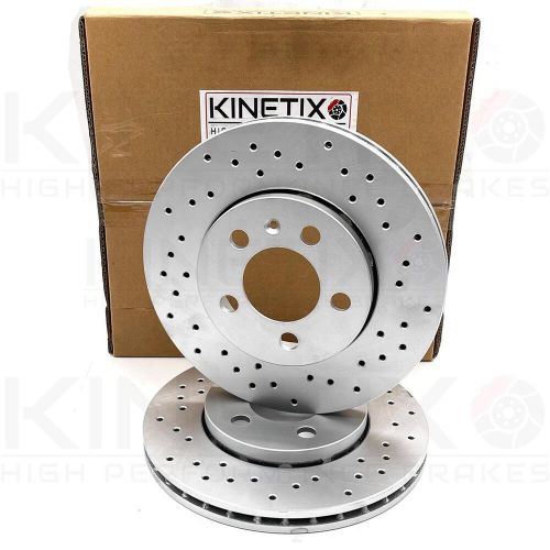 FOR AUDI SEAT SKODA VW KINETIX REAR CROSS DRILLED BRAKE DISCS MINTEX PADS 256mm, US $, image 3