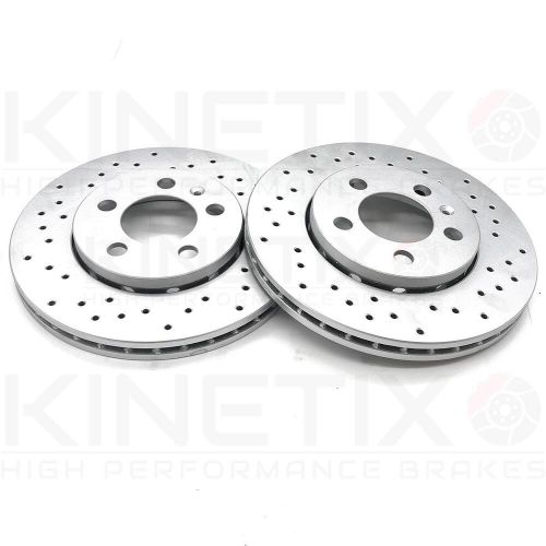 FOR AUDI SEAT SKODA VW KINETIX REAR CROSS DRILLED BRAKE DISCS MINTEX PADS 256mm, US $, image 4