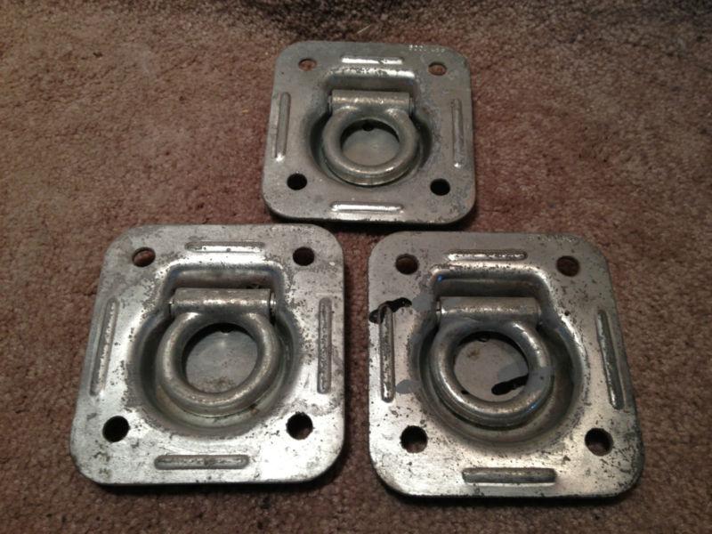 Recessed d-ring tiedown, 6,000 lb. capacity,  p/n 10064, lot of 3 pieces