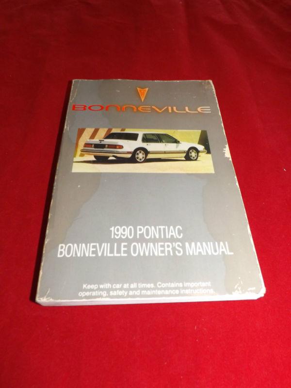 1990 pontiac bonneville owner's manual guide book
